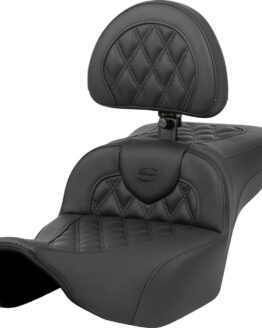 Saddlemen Roadsofa Extended Reach Seat with Backrest Black FL 2023-2024