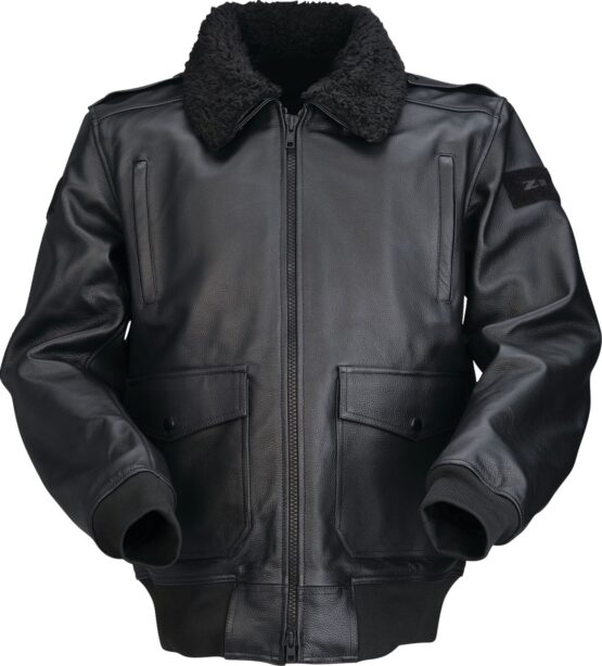 Z1R Total Force Leather Jacket Black Men's 5XL