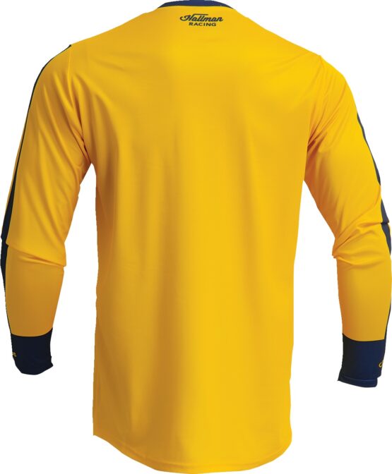 Thor Hallman Differ Roosted Jersey Navy Yellow Men's Medium - Image 2