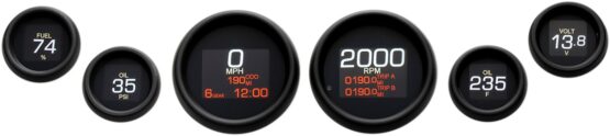 Dakota Digital MLX Series Gauges Black Bagger 6 Gauge MLX-8696-K - Image 3