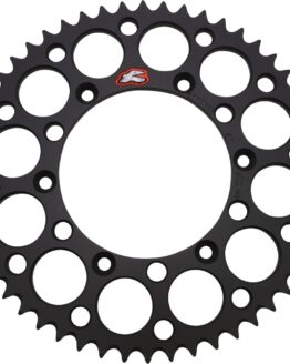 Grooved Rear Sprocket - Black 52 Teeth 520