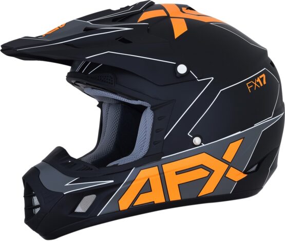 FX-17 Full Face Offroad Helmet Matte Orange 2X-Large - Image 8
