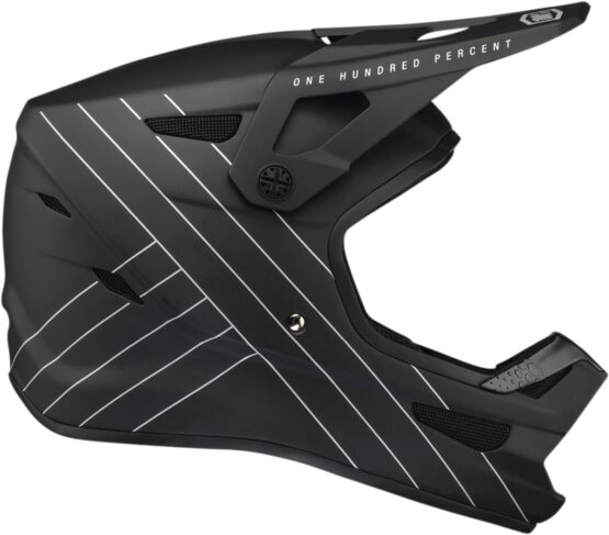100% Youth Status Bike Helmet Black Youth M - Image 3