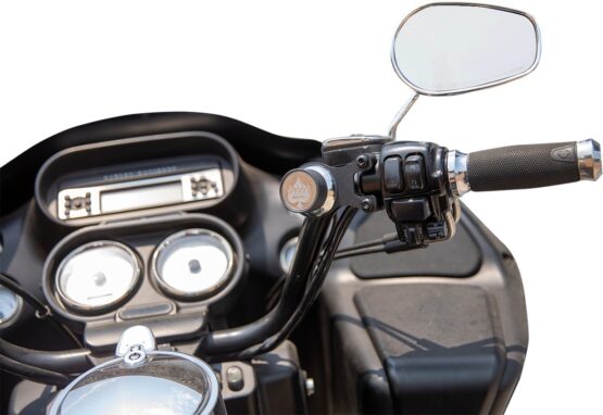 Klock Werks iOmounts Handlebar Device Mount Chrome For Harley-Davidson