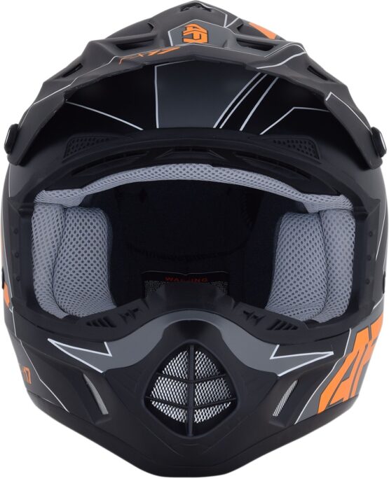 FX-17 Full Face Offroad Helmet Matte Orange 2X-Large - Image 9