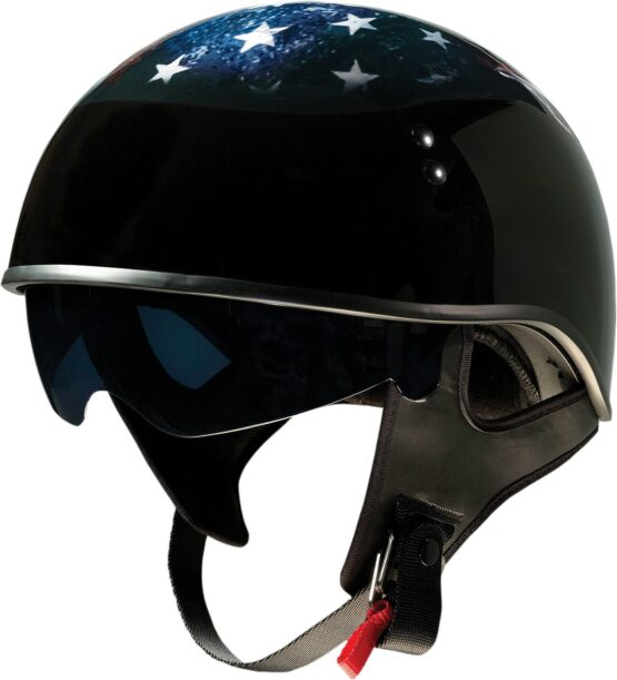 Z1R Vagrant USA Skull Helmet 2XL Black/White/Blue Unisex