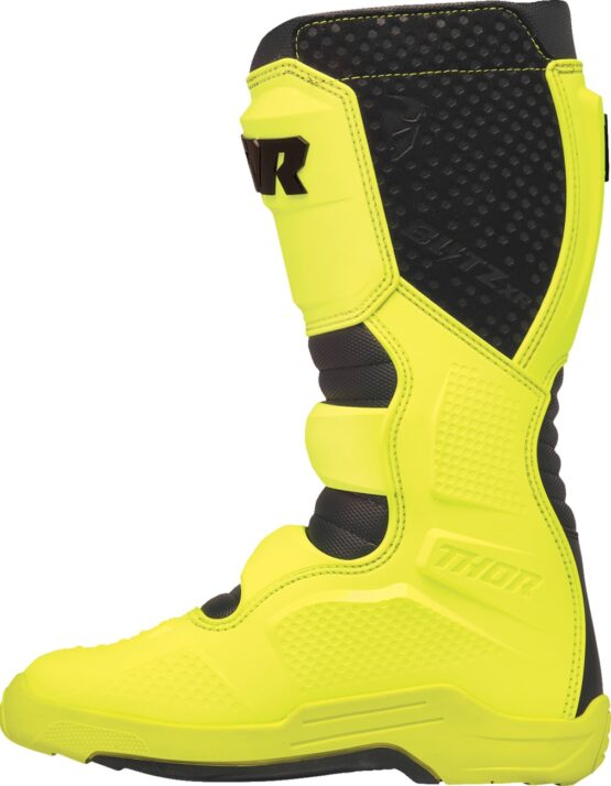 Thor Blitz XR Boots Adult Size 14 Fluorescent Acid Black - Image 4