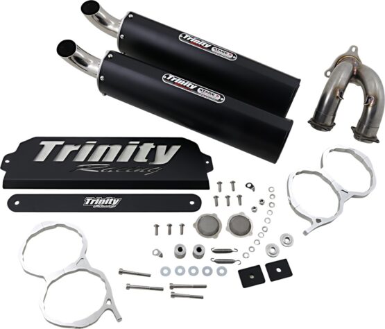 Dual Black Aluminum Slip On Exhaust