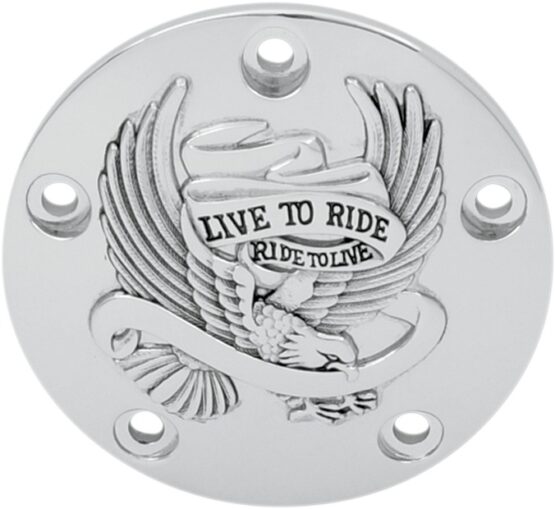 Drag Specialties Live to Ride Points Cover Black Chrome For Harley-Davidson