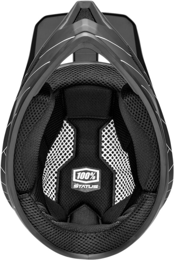 100% Youth Status Bike Helmet Black Youth M - Image 4