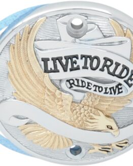 Drag Specialties Live To Ride Points Cover Chrome for Harley and Buell