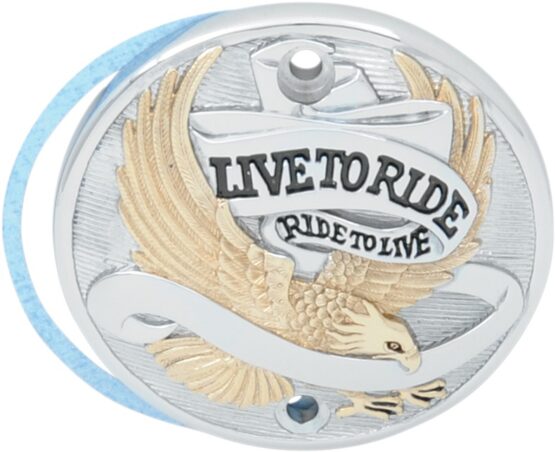 Drag Specialties Live To Ride Points Cover Chrome for Harley and Buell