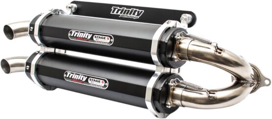 Stage 5 Slip On Exhaust - Dual Black Mufflers