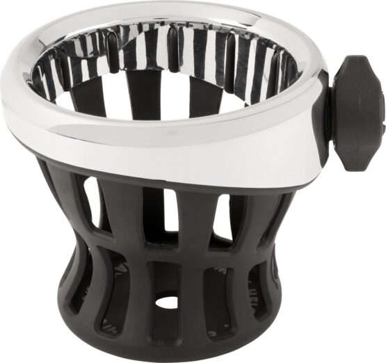 Ciro Gen 2 Drink Holder Chrome 1-1/8 or 1-1/4 in Handlebar Mount