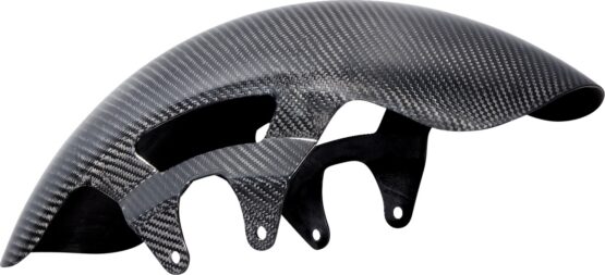 Arlen Ness Cafe Front Fender 19in Carbon Fiber Black For Harley FLHX FLTRX - Image 4