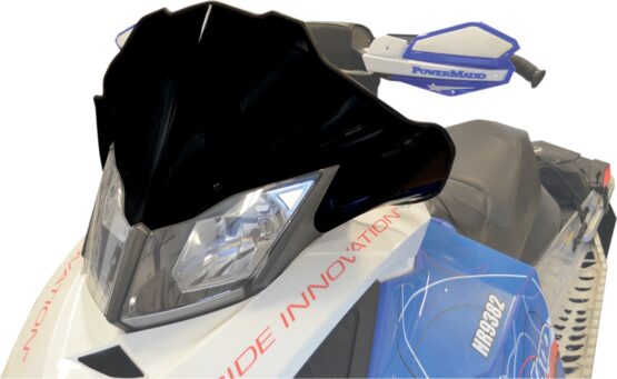 Powermadd Cobra Low Windshield Black 12in For Ski-Doo Snowmobiles