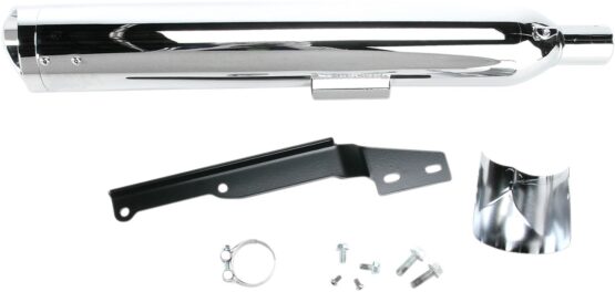 Scalloped Tip Chrome Slip On Exhaust - Image 4