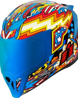 ICON Airflite Flyboy Helmet - Large, Blue
