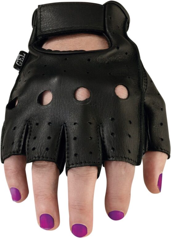 Z1R Women's 243 Half Gloves Black Large