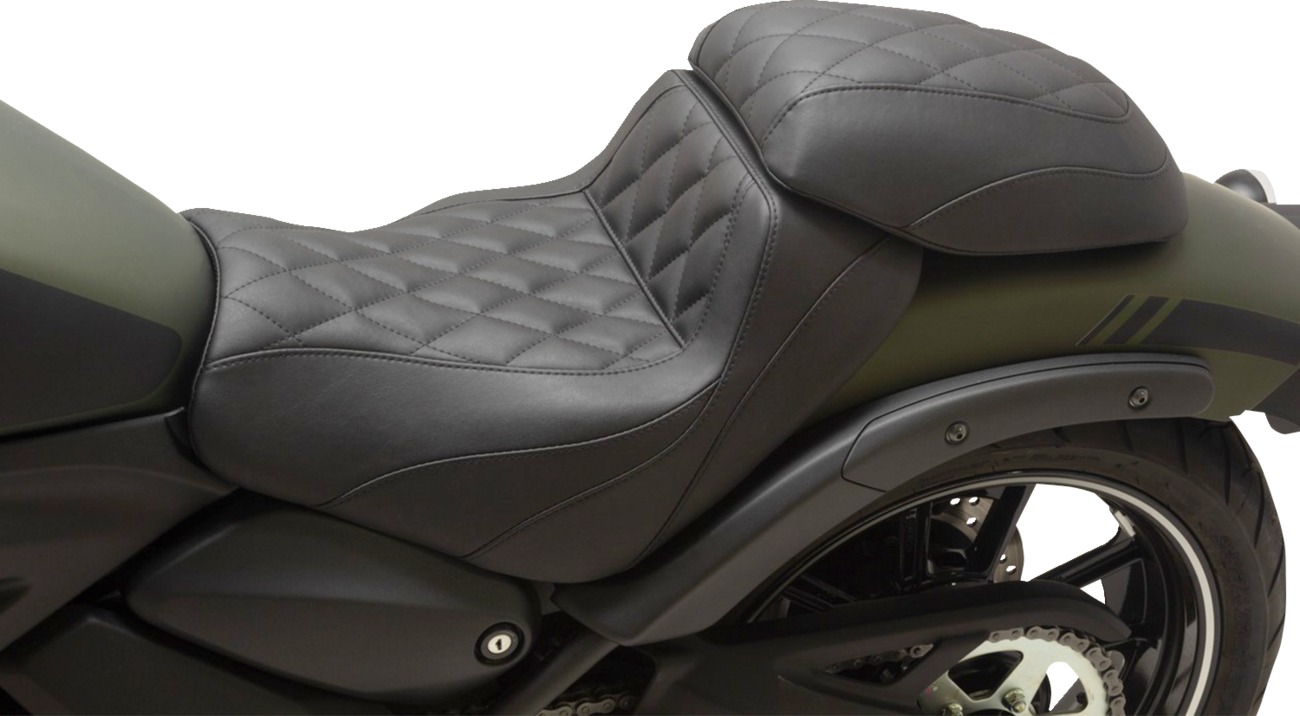 Mustang Squareback/Fastback Solo Seat Black For Kawasaki Vulcan S 15-23 - Image 3