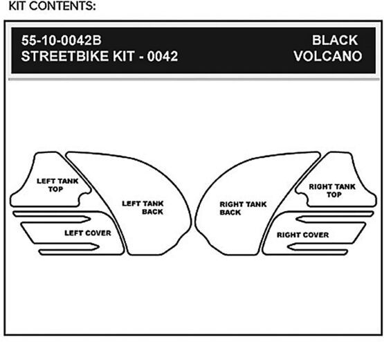 Stompgrip Tank Protectors Black Fits Kawasaki ZX14R 2012-2014 - Image 2