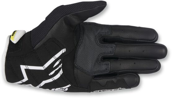 SMX-2 V2 Air Carbon Motorcycle Gloves Black/White/Yellow Medium - Image 3