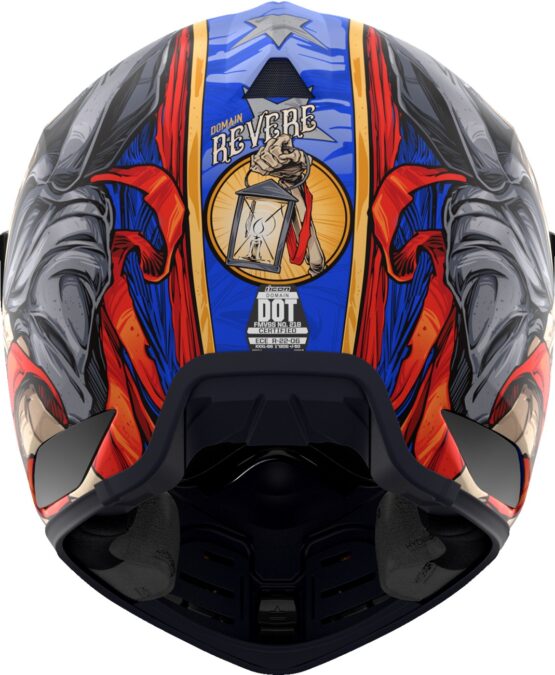 ICON Domain Revere Helmet - Medium, Blue/Red/White - Image 3