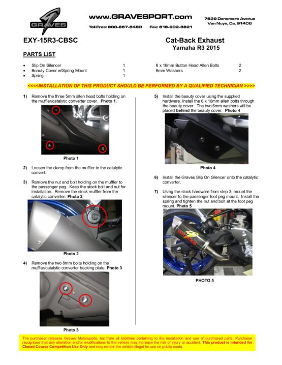 Carbon Fiber Slip On Exhaust - Image 2