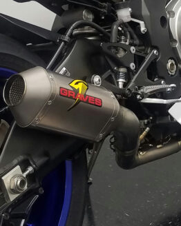 Yamaha R1 Full Titanium Exhaust System with Titanium 200mm Silencer