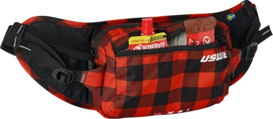 USWE Waist Hip Pack 2L Flannel Red/Black - Image 3