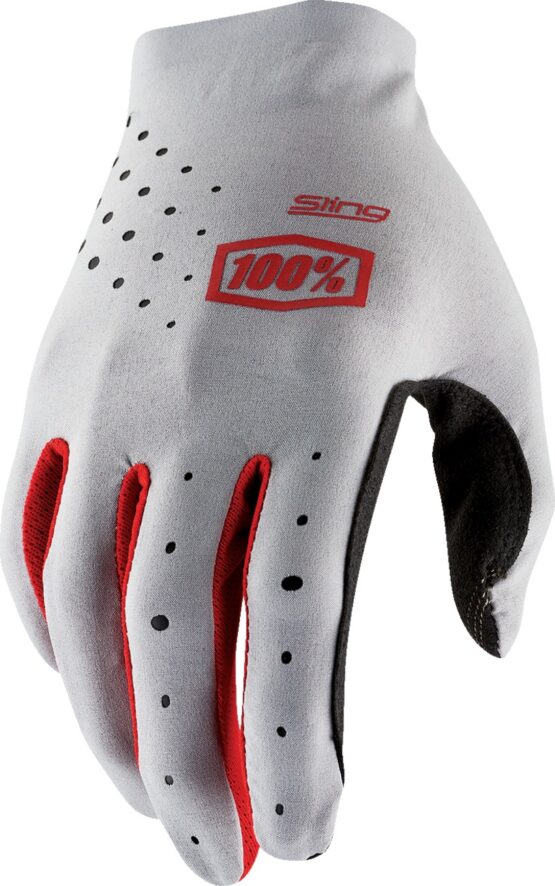 100% Sling MX Gloves 2XL Black Red Gray Men's