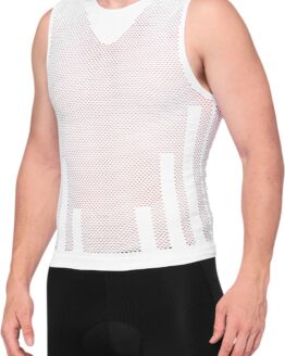 100 Percent Zephyr Cooling Tank S/M White Men's
