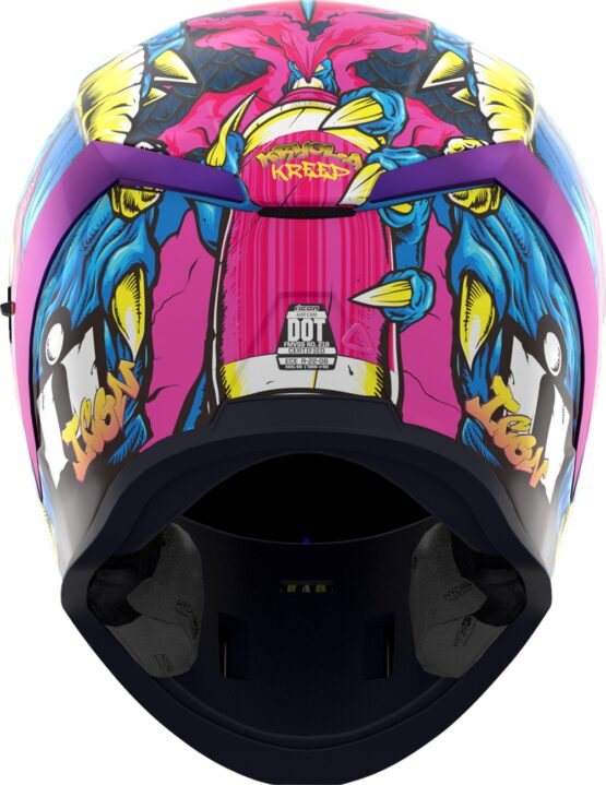 ICON Airform Kryola Kreep MIPS Helmet 3XL Blue/Yellow/Pink - Image 3