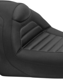 Tripper Horizontal Tuck and Roll Vinyl 2-Up Seat - Black