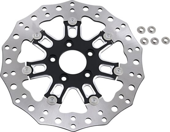7-Valve Contour Floating Front Brake Rotor 300mm - Black