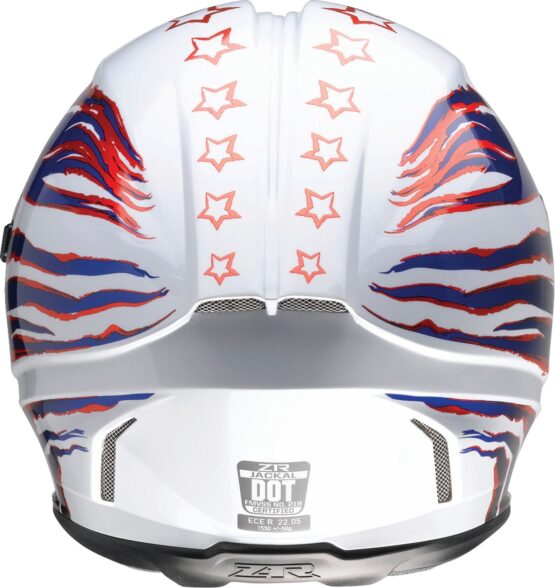 Z1R Jackal Patriot Helmet 3XL Gloss Red/White/Blue - Image 4