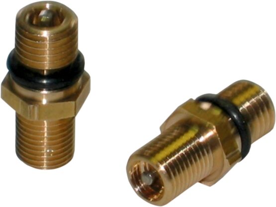 Brass Rear Shock Schrader Air Valve w/ O-Ring - M8 x 1.25 - Image 2