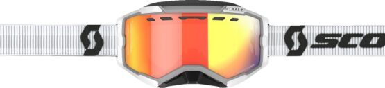 Scott Fury LS Snow Cross Goggle White Red Chrome Light Sensitive Lens - Image 3