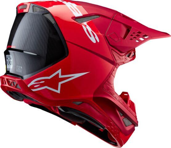 Alpinestars Supertech M10 Flood MIPS Helmet Red Fluo/Red Medium - Image 4