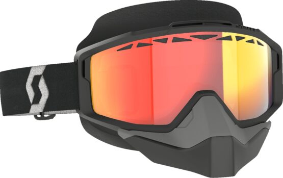 Scott Split OTG Snow Goggle Black/White Light Sensitive Red Chrome
