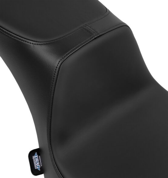 Drag Specialties Predator 2-Up Seat Smooth Black For Harley FLST 00-17 - Image 4