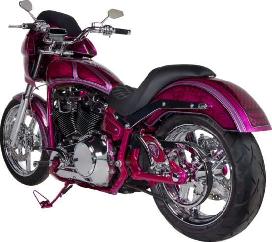 Right Chrome Billet Mini Stocker Mirror - Image 4