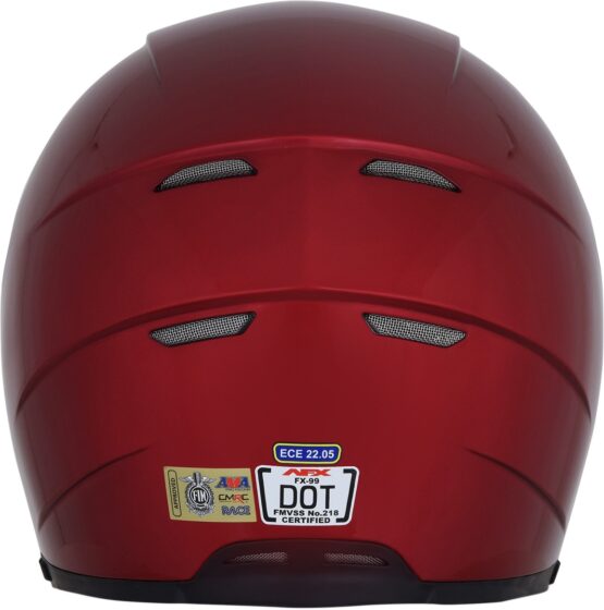 FX-99 Full Face Street Helmet Red X-Small - Image 6