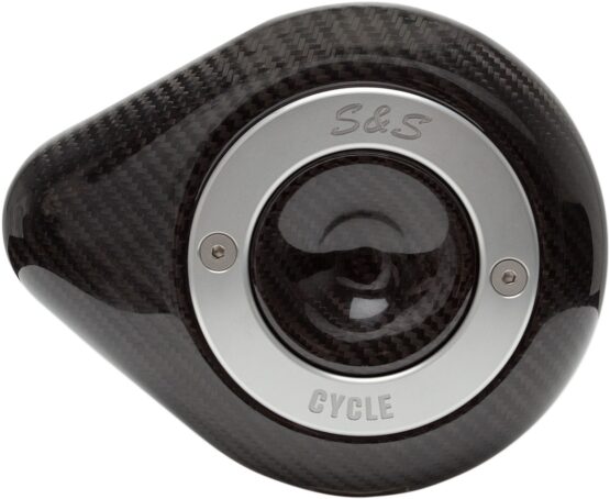 S&S Stealth Teardrop Air Cleaner Cover Carbon Fiber for Custom Models