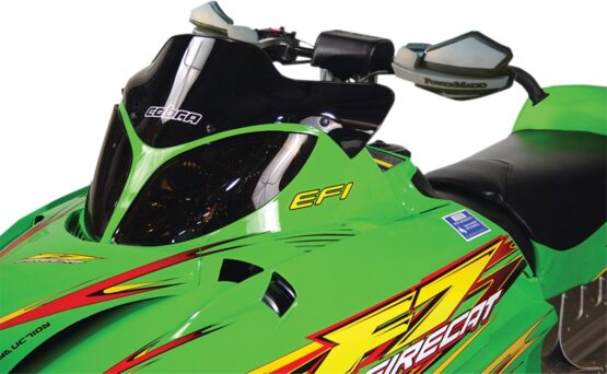 Powermadd Cobra 7in Black Windshield for Arctic Cat Snowmobiles - Image 2