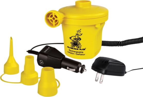 Airhead Rechargeable 12V Air Pump with AC/DC Chargers
