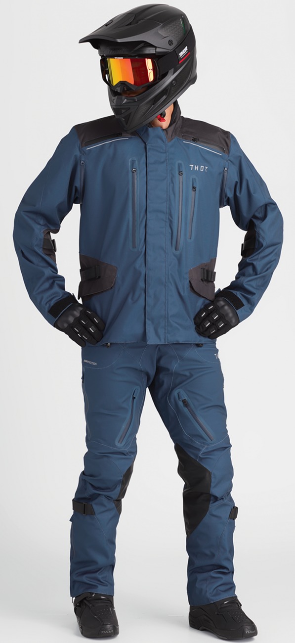 THOR Range Jacket Blue Black Large Men's Waterproof Adventure - Image 4