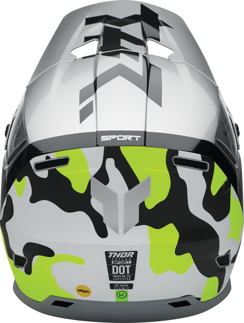 Thor Reflex Sport Riot MIPS Helmet XL Gray/Black/Yellow - Image 4