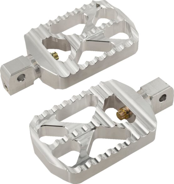 Joker Machine Bear Claw Silver Footpegs for Indian