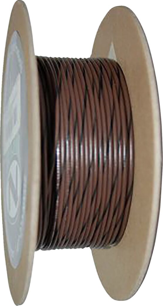 NAMZ 100ft 20 AWG Wire Spool Brown with Black Stripe